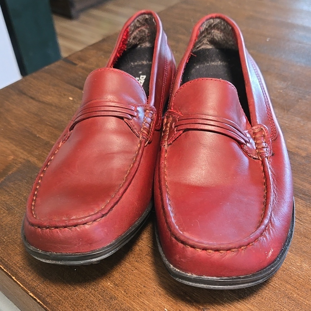 Deer Stag Made In Brazil Womens Burgundy Walking Loafers Leather Size 6.5W - Picture 3 of 4